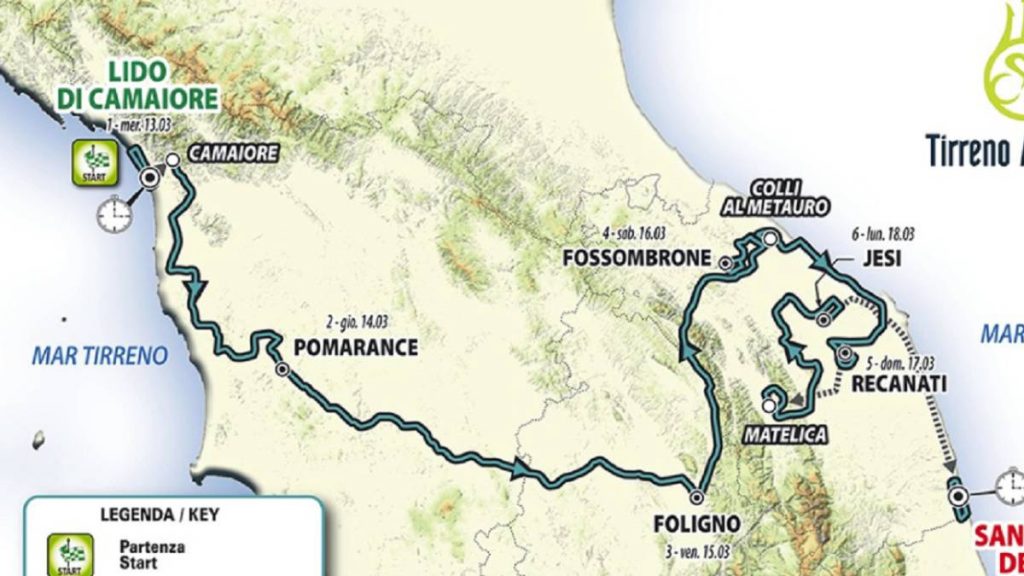 La TirrenoAdriático presenta el recorrido para 2019 Q'hubo Cali