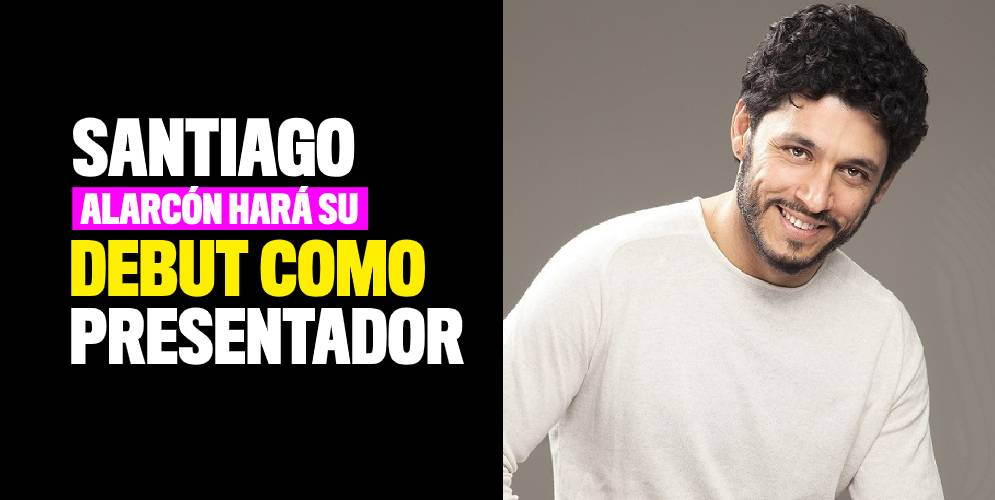 Santiago Alarcón hará su debut como presentador