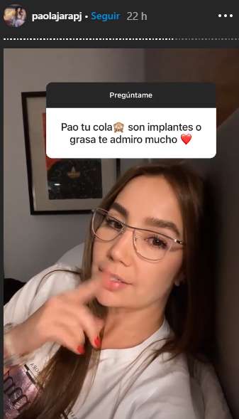 ¿Paola Jara tiene implantes en su cola?