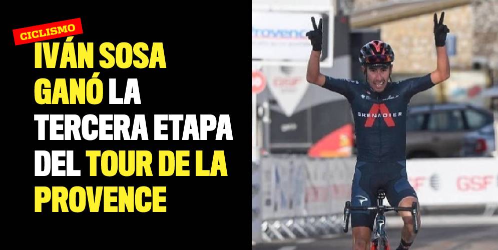 Iván Sosa ganó la tercera etapa del Tour de la Provence