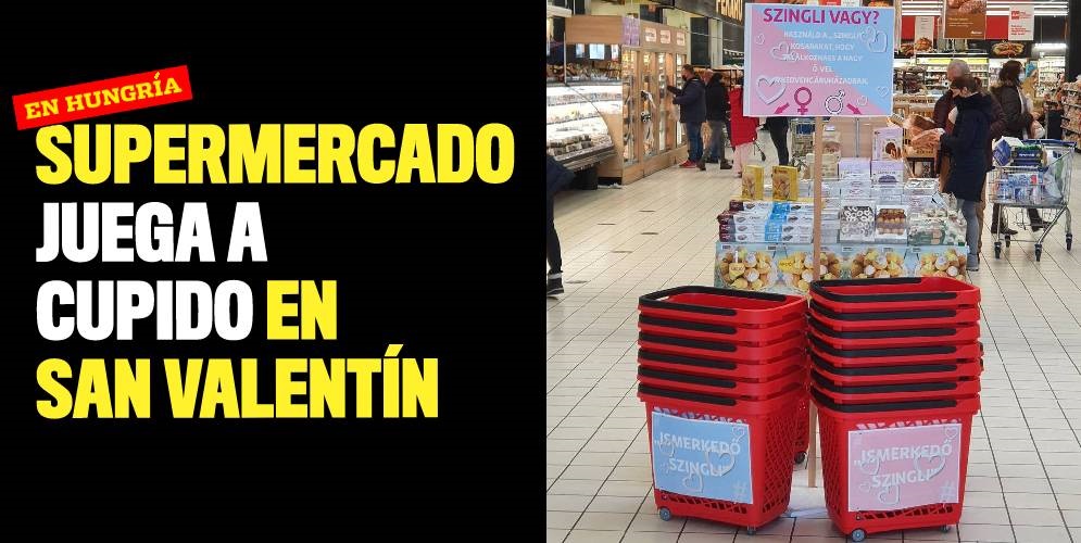 Supermercado juega a ser cupido en San Valentín