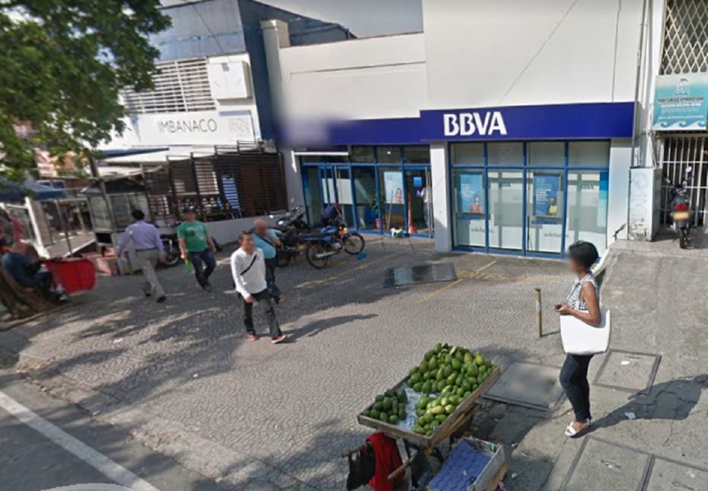 Taquillazo a un banco BBVA en el sur de Cali