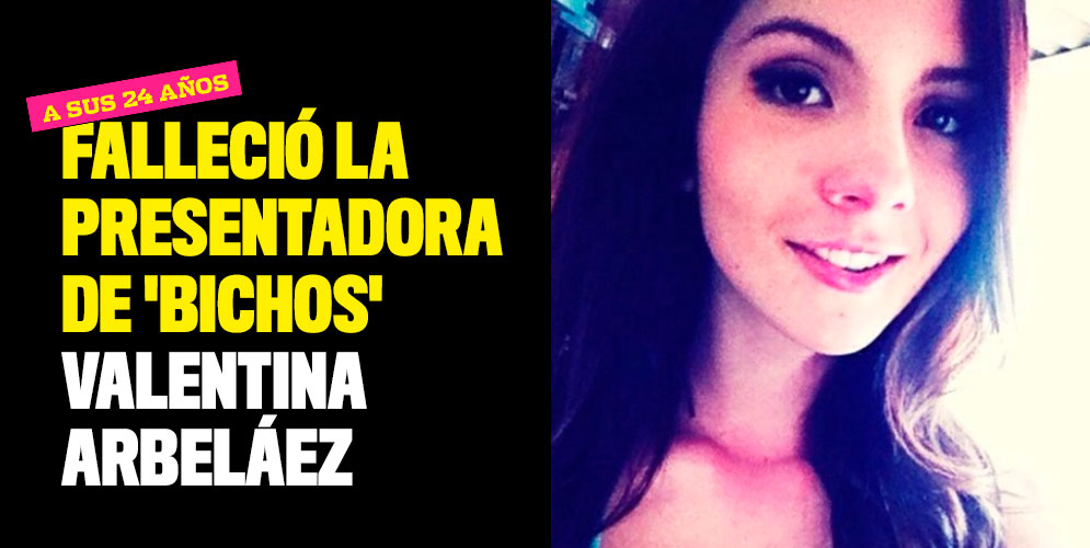 Falleció la presentadora de 'Bichos' Valentina Arbeláez