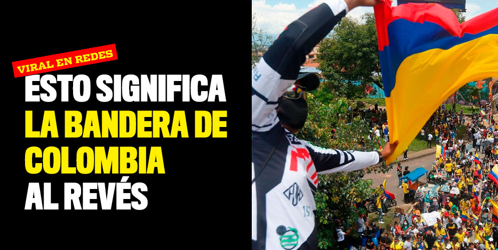 Esto significa la bandera de Colombia al revés