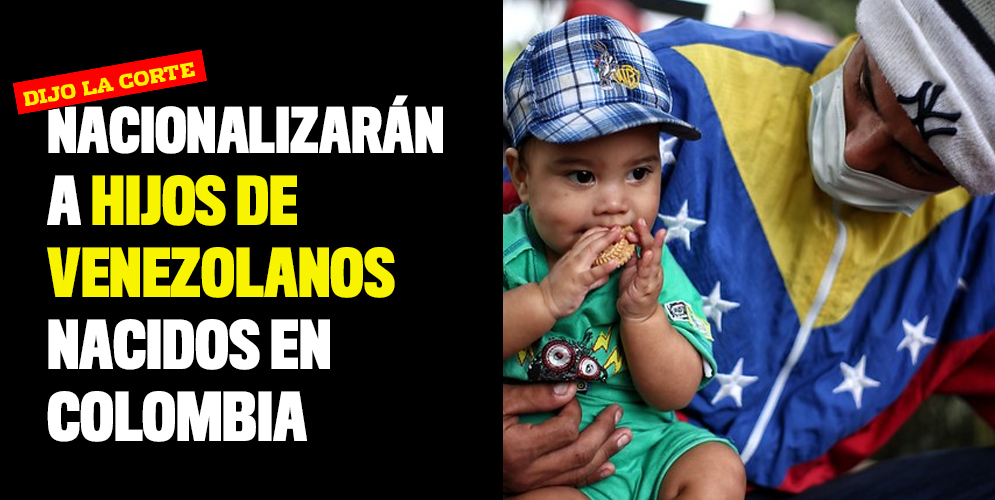 hijos colombia venezolanos