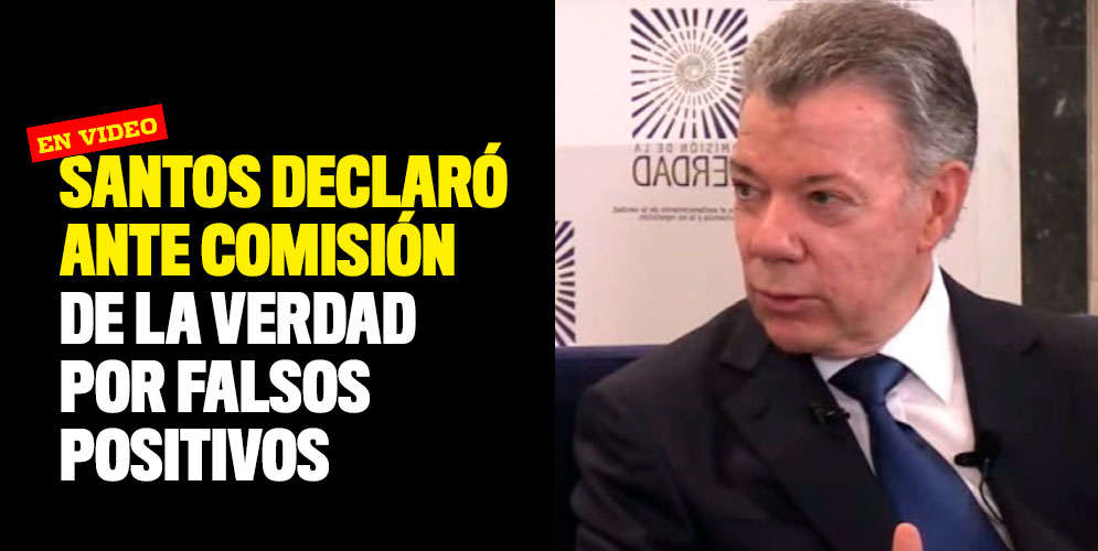 Santos declaró ante Comisión de la Verdad por falsos positivos