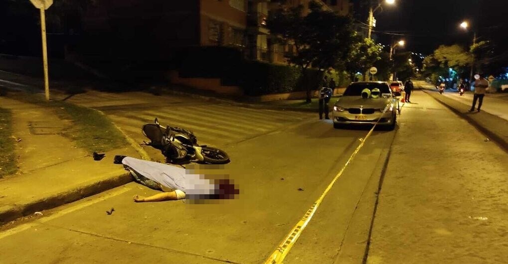 Un motociclista muerto en accidente al sur de Cali