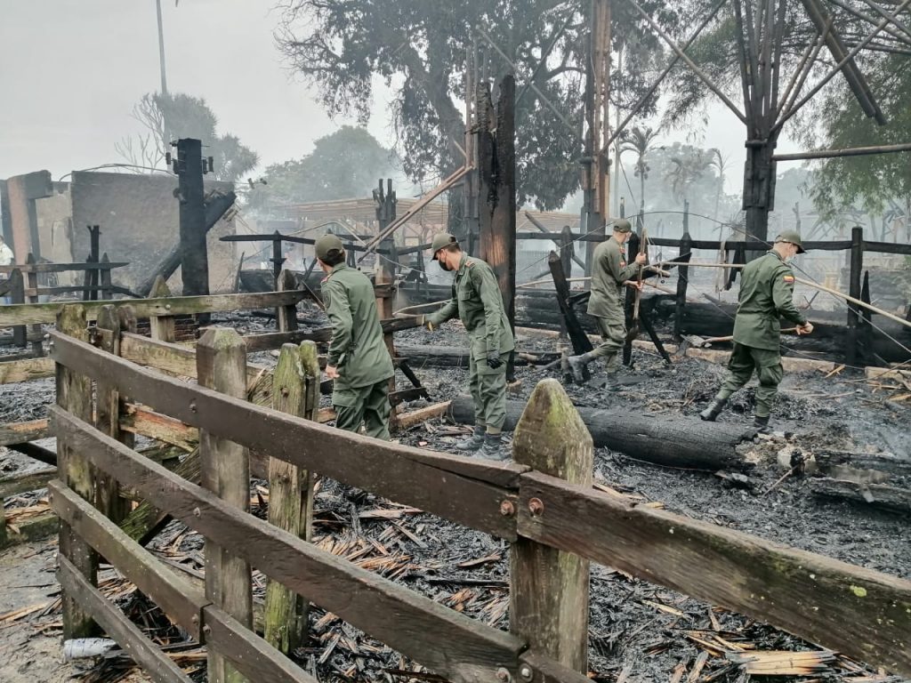 Un rayo ocasionó un incendio en el parque Panaca