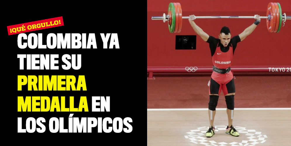 El pesista Luis Javier Mosquera le da la primera medalla a Colombia en Tokio 2020