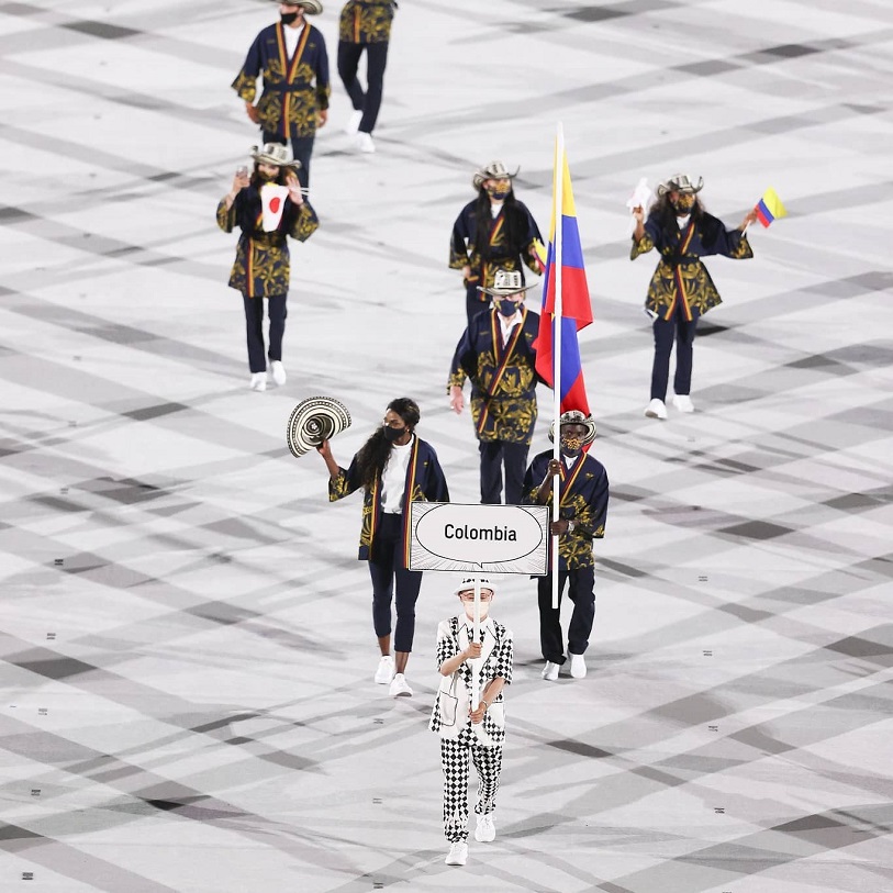 Ibargüen y Martínez portaron la bandera de Colombia en los Olímpicos