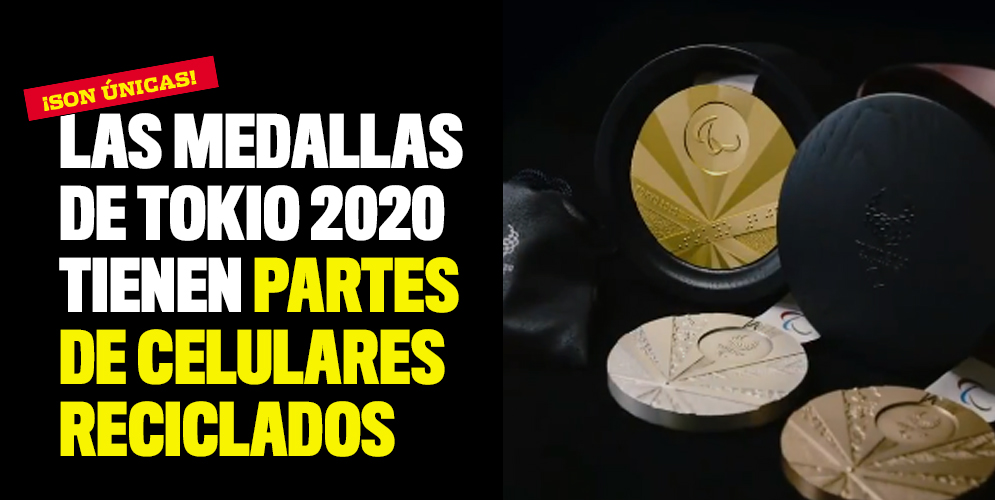 Las medallas de Tokio 2020 tienen partes de celulares reciclados