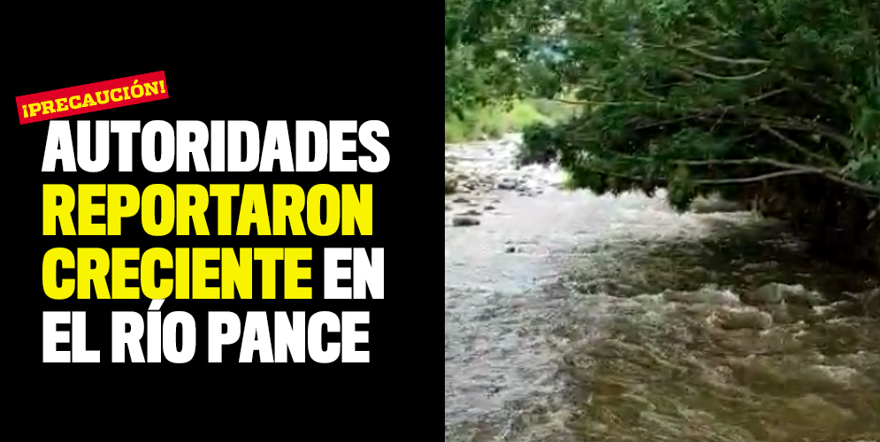 Autoridades reportaron creciente en el Río Pance el pasado lunes