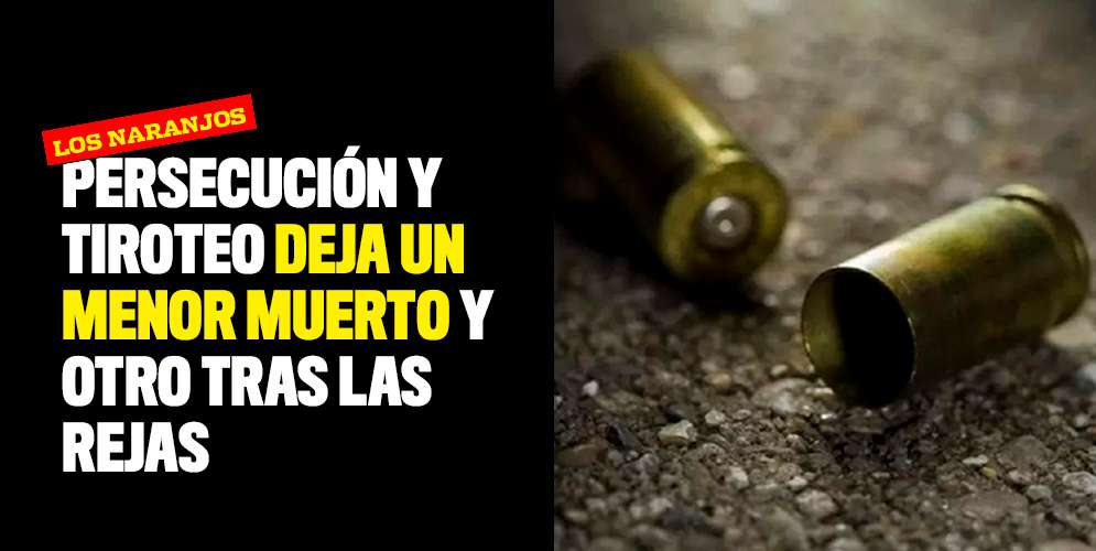 Un menor muerto y otro tras las rejas fue el saldo que dejó una persecución y un tiroteo en el barrio Los Naranjos de Cali.