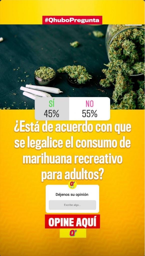 Sondeo ¿Está de acuerdo con la legalización de la marihuana recreativa