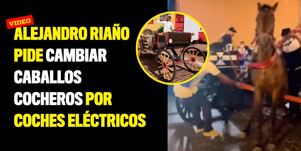 Alejandro Riaño pide cambiar caballos cocheros por coches eléctricos