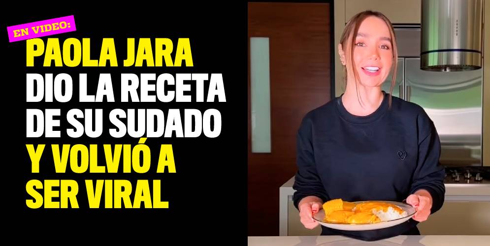 Paola Jara dio la receta de su sudado y volvió a ser viral