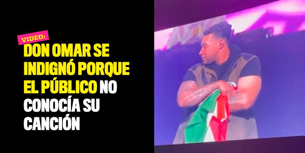 Don Omar se indignó porque el público no conocía su canción