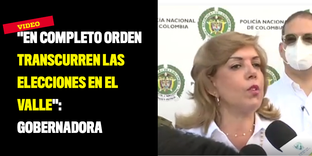 "En completo orden transcurren las elecciones en el Valle": Gobernadora