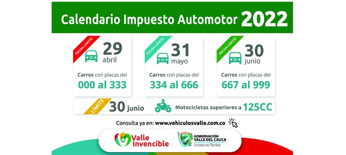 ¡Atención! Conozca cuándo vence el primer plazo para el pago del Impuesto Automotor