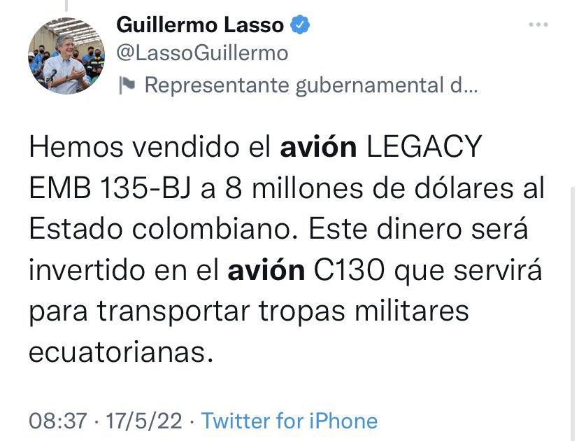 Duque desmintió al presidente de Ecuador sobre compra de avión