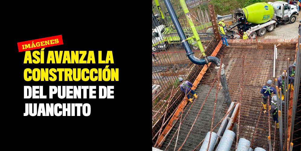 Así avanza la construcción del puente de Juanchito