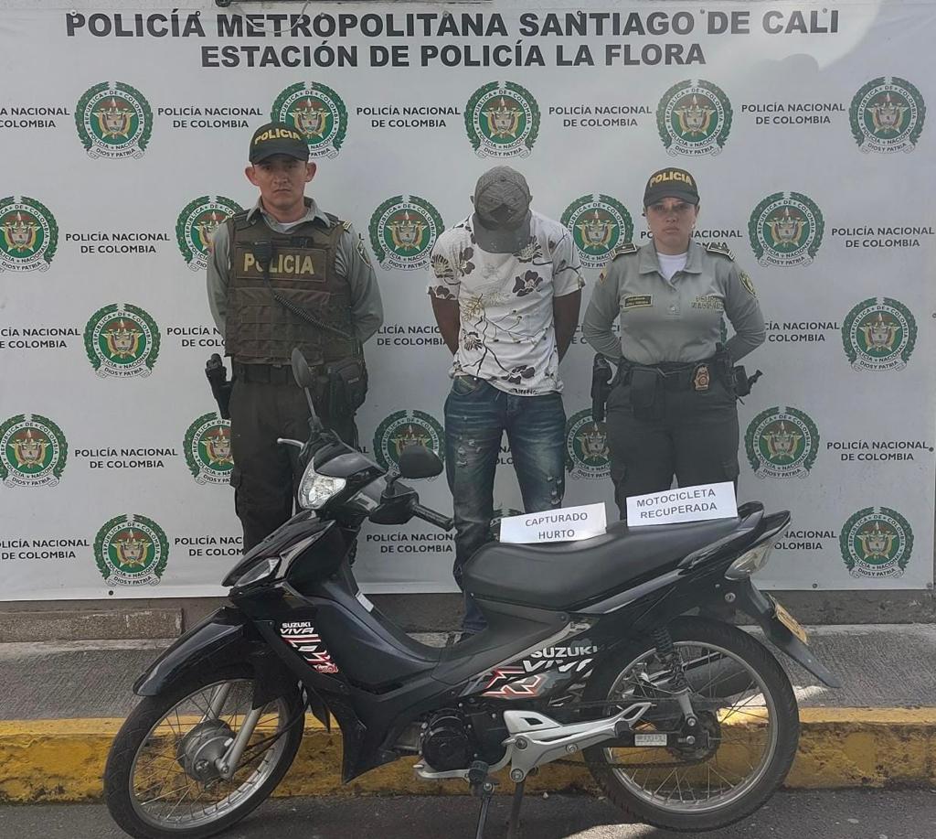 Ladrón se robó una moto en el Bulevar y lo capturaron en Bellas Artes