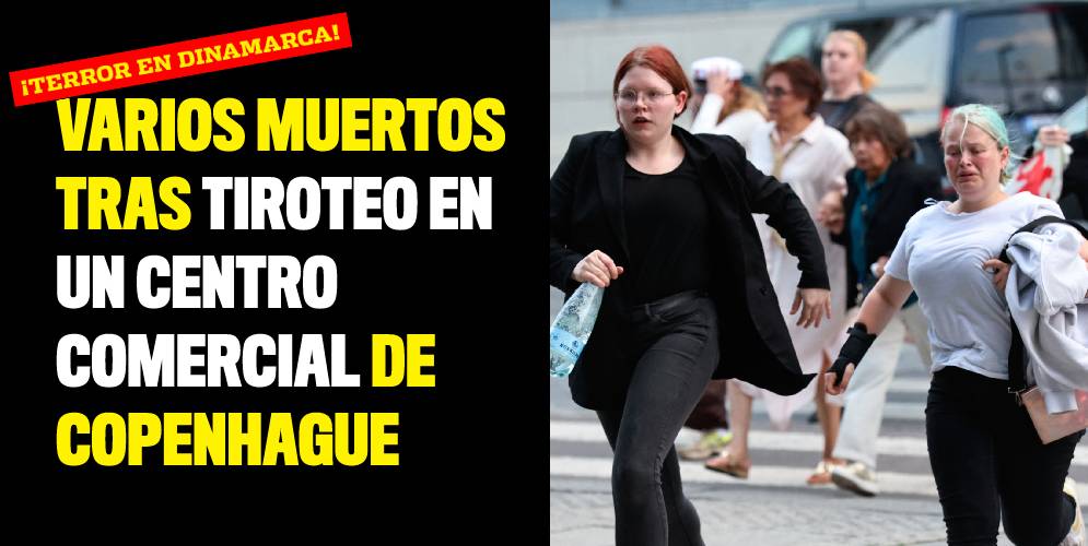 Varios muertos tras tiroteo en un centro comercial de Copenhague