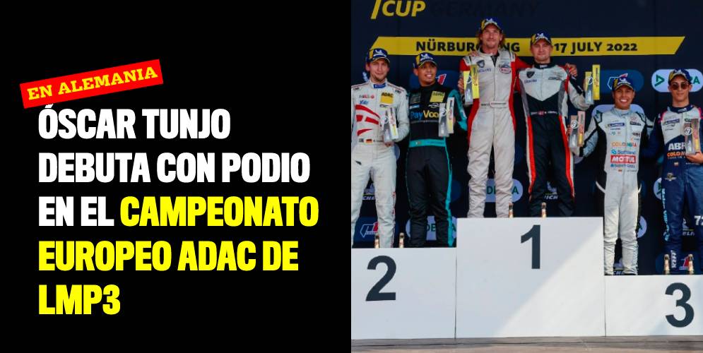 Óscar Tunjo debuta con podio en el Campeonato Europeo ADAC de LMP3
