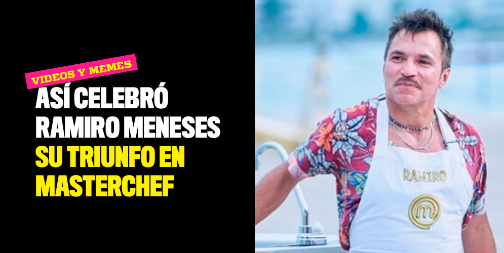 Videos y memes: Así celebró Ramiro Meneses su triunfo en MasterChef