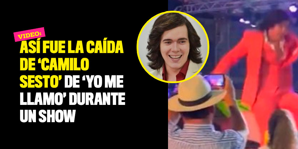 Así fue la caída de 'Camilo Sesto' de 'Yo me llamo' durante un show