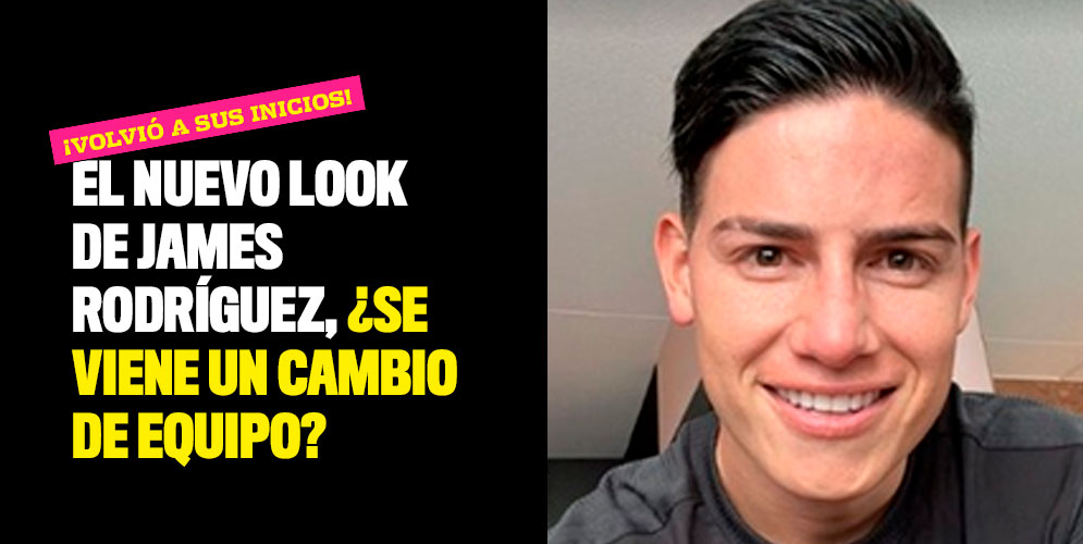 El nuevo look de James Rodríguez, ¿se viene un cambio de equipo?