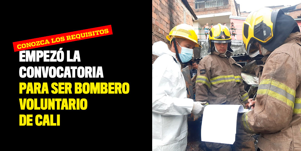 Empezó la convocatoria para ser bombero voluntario de Cali