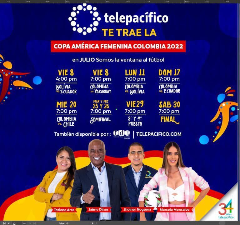 Telepacífico transmitirá la Copa América Femenina 2022