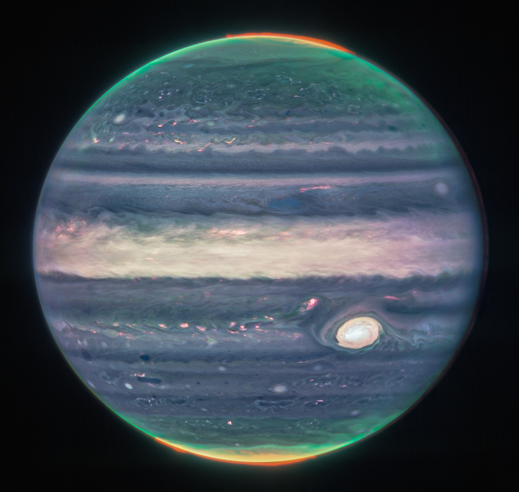 La NASA publicó nuevas e impresionantes imágenes de Júpiter