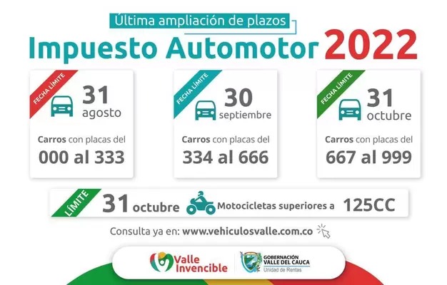 ¡Pilas! El 31 de agosto vence el primer plazo para pagar el Impuesto Automotor