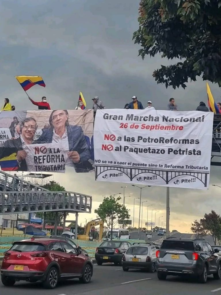 Confirman nuevos puntos de la protesta contra reformas de Petro Confirman nuevos puntos de la protesta contra reformas de Petro